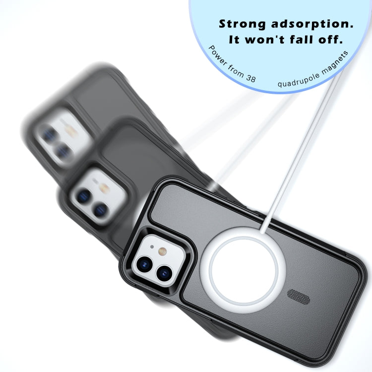 For iPhone 12 / 12 Pro RedPepper Armor Magsafe PC Hybrid TPU Phone Case(Black) - free shipping - PMc TechLife - Order now!