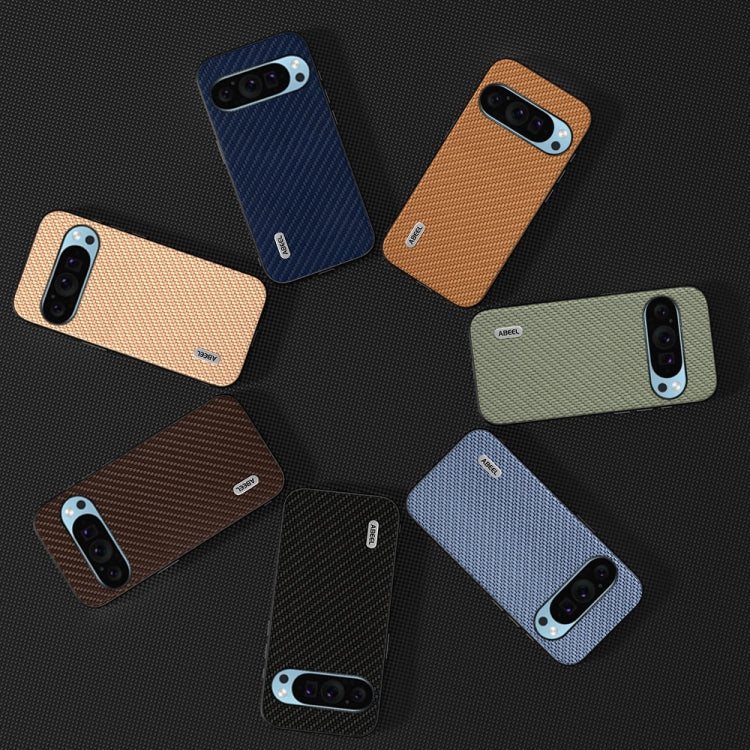 For Google Pixel 9 ABEEL Carbon Fiber Texture Protective Phone Case(Gold) - Google Cases by PMC TechLife | Online Shopping South Africa | PMC TechLife | Buy Now Pay Later Mobicred