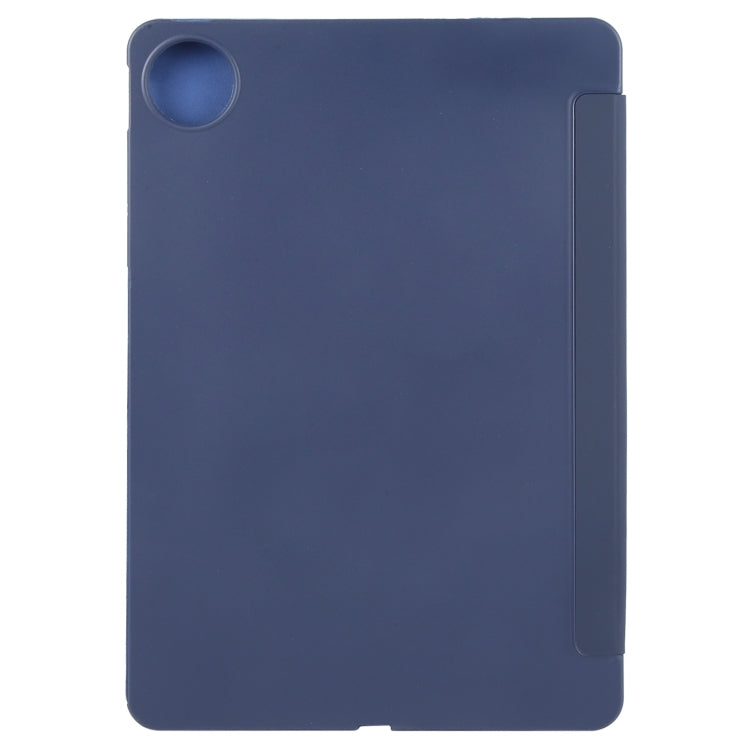 For Huawei MatePad Pro 11 2022/2024 Tri-fold Silicone Leather Tablet Case(Dark Blue) - Huawei by PMC Jewellery | Online Shopping South Africa | PMC Jewellery | Buy Now Pay Later Mobicred