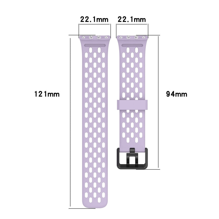 For Samsung Galaxy Fit 3 Hole Style Dual Buckle Silicone Watch Band(Red) - Watch Bands by PMC TechLife | Online Shopping South Africa | PMC TechLife
