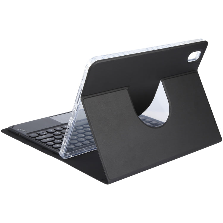 For Huawei MatePad Pro 11 2024 / 2022 Round Button Bluetooth Keyboard Rotatable Holder Leather Case with Touchpad(Black) - Huawei Keyboard by PMC Jewellery | Online Shopping South Africa | PMC Jewellery