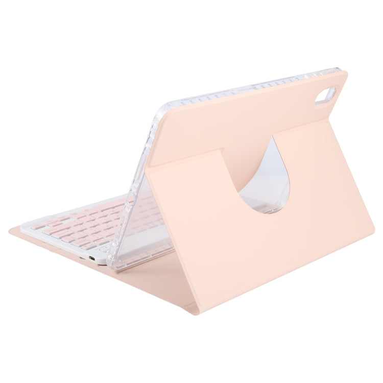 For Huawei MatePad Pro 11 2024 / 2022 Square Button Backlight Bluetooth Keyboard Rotatable Holder Leather Case(Rose Gold) - free shipping - PMC TechLife - Order now!
