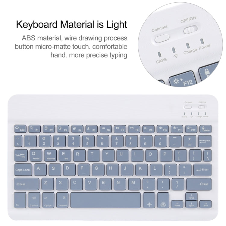 For Huawei MatePad Air 11.5 Square Button Backlight Bluetooth Keyboard Rotatable Holder Leather Case(Lavender Purple) - Huawei Keyboard by PMC TechLife | Online Shopping South Africa | PMC TechLife