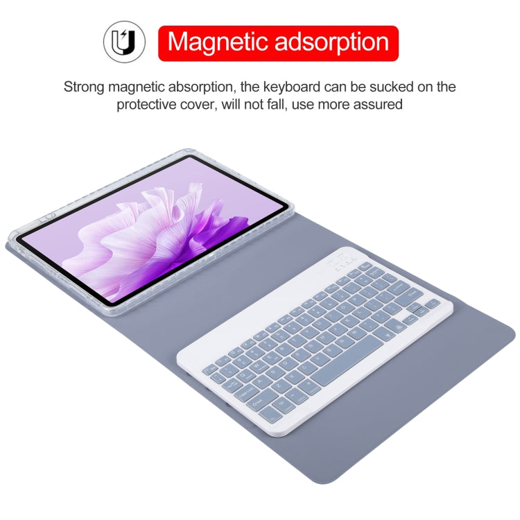 For Huawei MatePad Air 11.5 Square Button Backlight Bluetooth Keyboard Rotatable Holder Leather Case(Lavender Purple) - Huawei Keyboard by PMC TechLife | Online Shopping South Africa | PMC TechLife