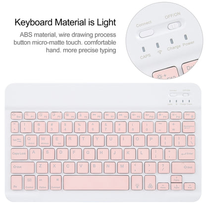 For Huawei MatePad 11 2023 / 2021 Square Button Backlight Bluetooth Keyboard Rotatable Holder Leather Case(Rose Gold) - Huawei Keyboard by PMC Jewellery | Online Shopping South Africa | PMC Jewellery