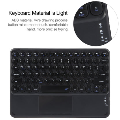 For Xiaomi Pad 6 Round Button Bluetooth Keyboard Rotatable Holder Leather Case with Touchpad(Black) - Others Keyboard by PMC Jewellery | Online Shopping South Africa | PMC Jewellery