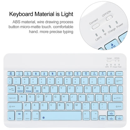 For Xiaomi Pad 6 Square Button Bluetooth Keyboard Rotatable Holder Leather Case(Sky Blue) - Others Keyboard by PMC Jewellery | Online Shopping South Africa | PMC Jewellery