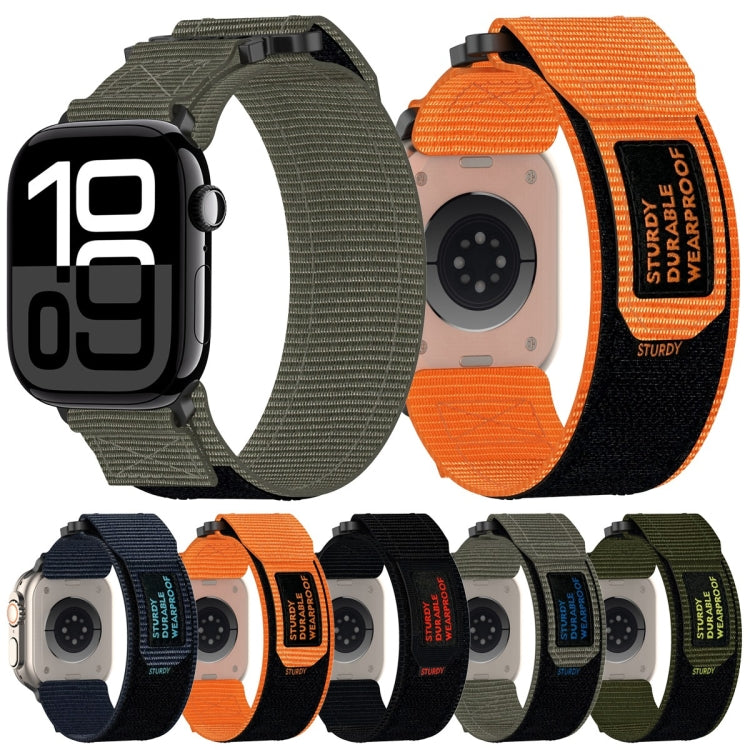 For Apple Watch Series 9 45mm Nylon Hook And Loop Fastener Watch Band(Grey) - free shipping - PMC TechLife - Order now!