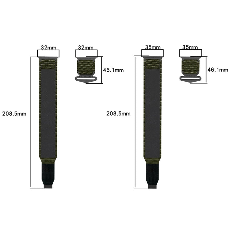 For Apple Watch Series 8 45mm Nylon Hook And Loop Fastener Watch Band(Army Green) - free shipping - PMC TechLife - Order now!