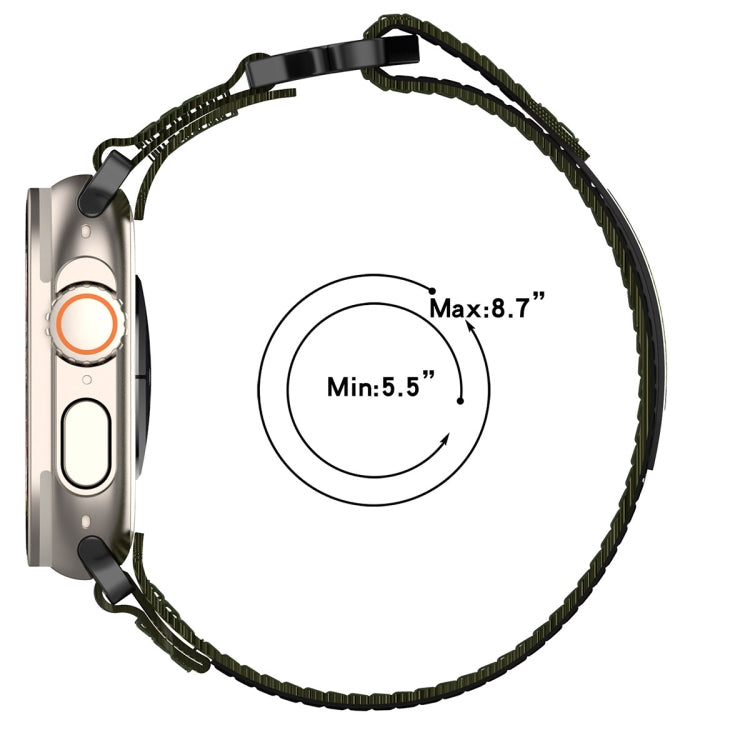 For Apple Watch Series 9 45mm Nylon Hook And Loop Fastener Watch Band(Blue) - free shipping - PMC TechLife - Order now!
