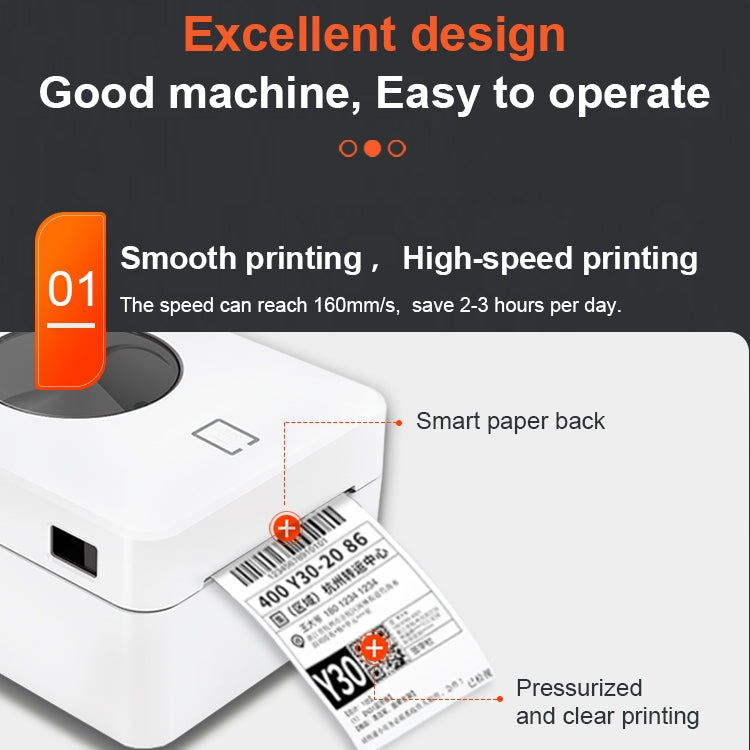 ZJ-9250 100x150mm USB Bluetooth Thermal Label Printer, Plug:AU Plug(Black) - Receipt Printers by PMC TechLife | Online Shopping South Africa | PMC TechLife | Buy Now Pay Later Mobicred