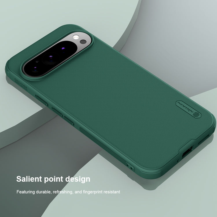 For Google Pixel 9 Pro NILLKIN Frosted Shield Pro Magnetic Phone Case(Black) - Google Cases by NILLKIN | Online Shopping South Africa | PMC TechLife | Buy Now Pay Later Mobicred