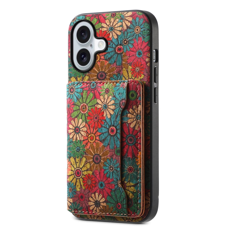 For iPhone 16 Card Slot Holder Phone Case(Spring Green) - iPhone 16 Cases by PMC TechLife | Online Shopping South Africa | PMC TechLife | Buy Now Pay Later Mobicred