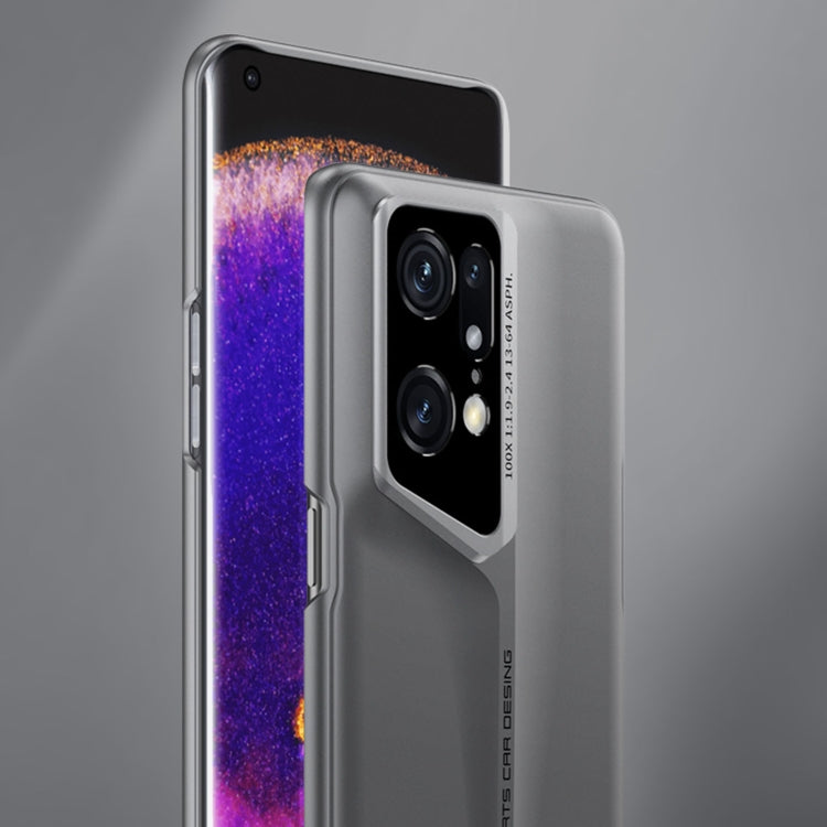 For OPPO Find X5 GKK Blade Ultra-thin Full Coverage Phone Case(Grey) - OPPO Cases by GKK | Online Shopping South Africa | PMC Jewellery | Buy Now Pay Later Mobicred