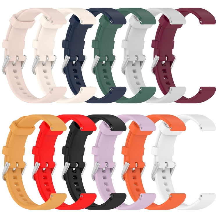 12mm Universal Solid Color Silver Buckle Silicone Watch Band(Midnight  Blue) - 20mm Bands by PMC TechLife | Online Shopping South Africa | PMC TechLife