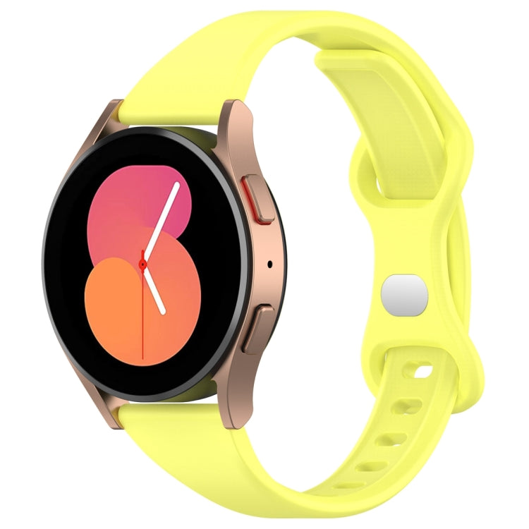 22mm Slim Reverse Buckle Silicone Watch Band(Bright Yellow) - 22mm Bands by PMC TechLife | Online Shopping South Africa | PMC TechLife