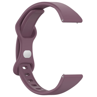 22mm Slim Reverse Buckle Silicone Watch Band(Purple) - 22mm Bands by PMC Jewellery | Online Shopping South Africa | PMC Jewellery