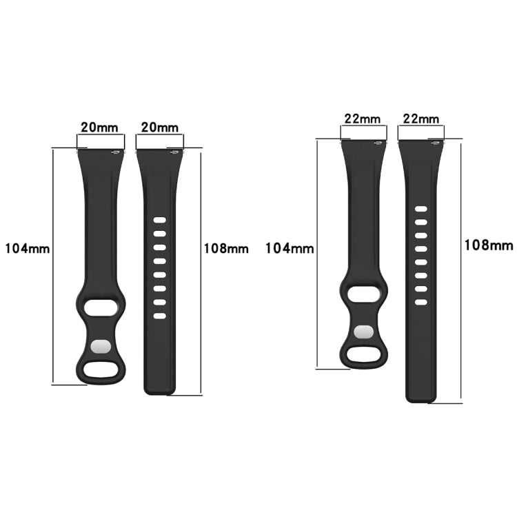 20mm Slim Reverse Buckle Silicone Watch Band(Purple) - 20mm Bands by PMC TechLife | Online Shopping South Africa | PMC TechLife
