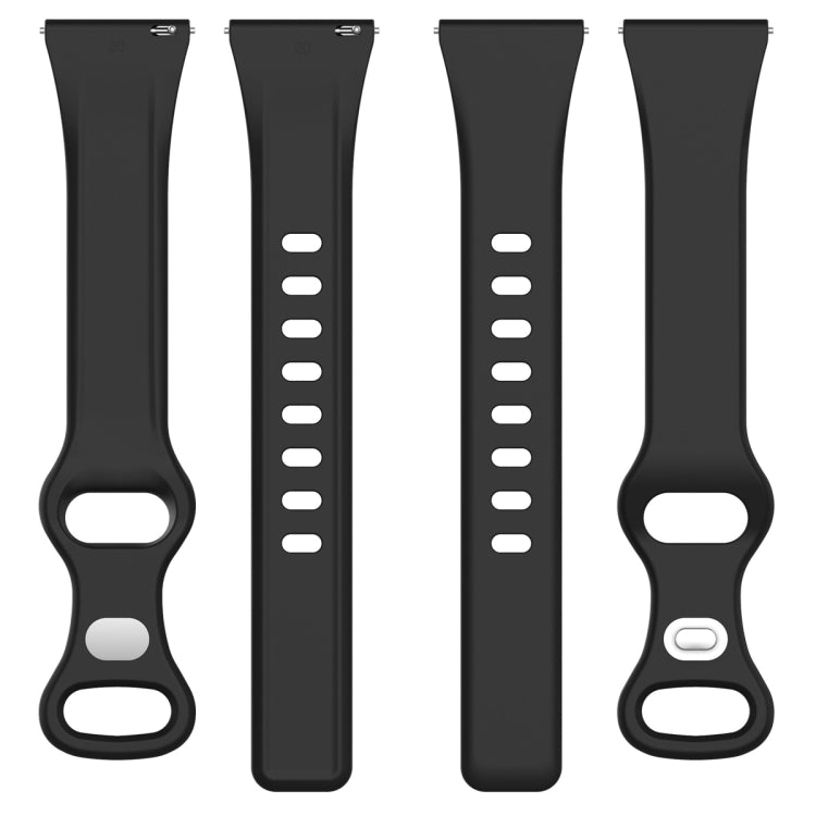 20mm Slim Reverse Buckle Silicone Watch Band(Blue Grey) - 20mm Bands by PMC TechLife | Online Shopping South Africa | PMC TechLife