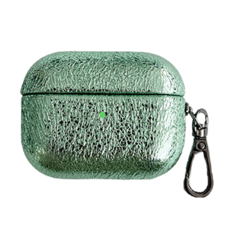 For AirPods Pro Burst Leather Texture Bluetooth Earphone Protective Case(Green) - For AirPods Pro by PMC Jewellery | Online Shopping South Africa | PMC Jewellery | Buy Now Pay Later Mobicred