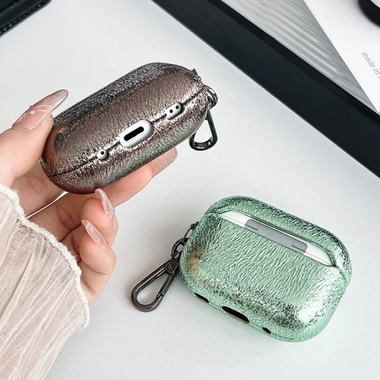 For AirPods 3 Burst Leather Texture Bluetooth Earphone Protective Case(Black) - free shipping - PMC Jewellery - Order now!