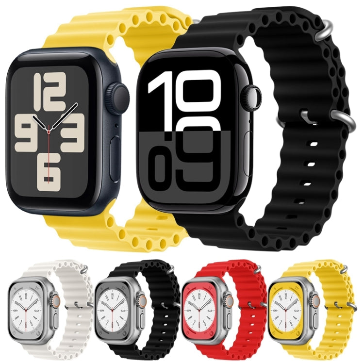 For Apple Watch Series 4 44mm ZGA Ocean Silicone Watch Band(Red) - free shipping - PMC TechLife - Order now!