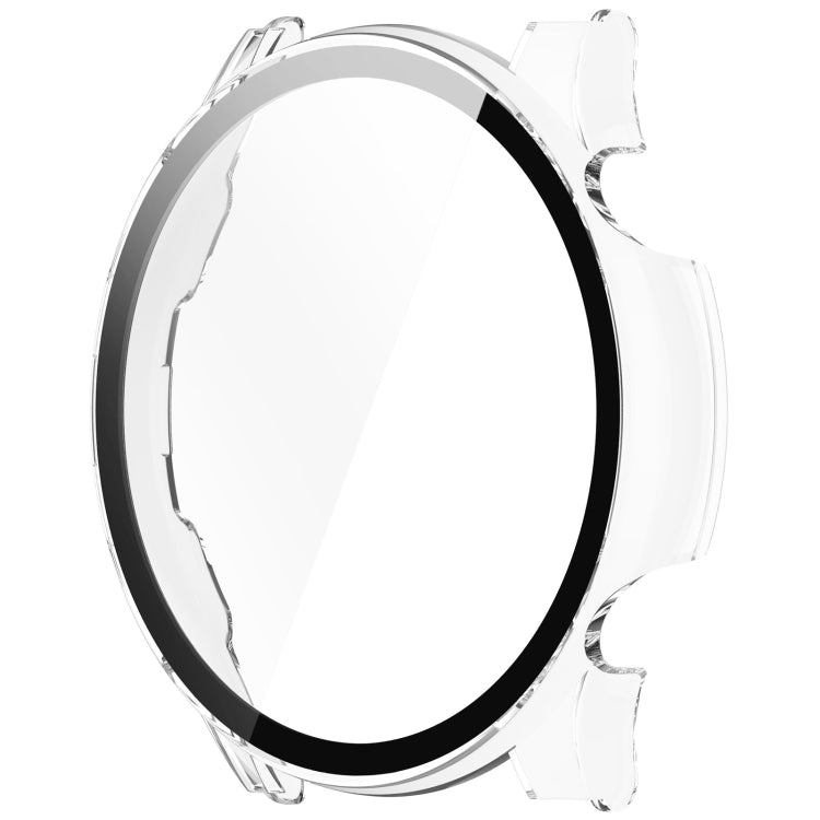 For Xiaomi Haylou RT3 / Solar Plus LS16 PC + Tempered Film Integrated Watch Protective Case(Transparent White) - Watch Cases by PMC Jewellery | Online Shopping South Africa | PMC Jewellery