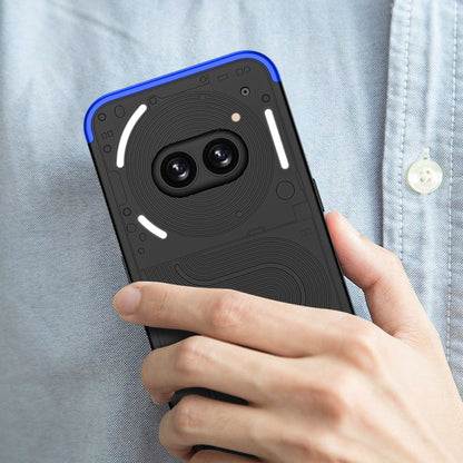 For Nothing Phone 2a GKK Three Stage Splicing Full Coverage PC Phone Case(Black Blue) - More Brand by GKK | Online Shopping South Africa | PMC Jewellery | Buy Now Pay Later Mobicred