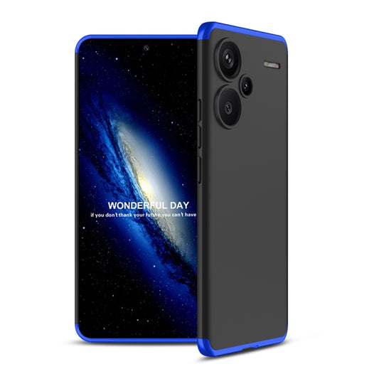 For Xiaomi Redmi Note 13 Pro+ 5G GKK Three Stage Splicing Full Coverage PC Phone Case(Black Blue) - Xiaomi Cases by GKK | Online Shopping South Africa | PMC Jewellery | Buy Now Pay Later Mobicred