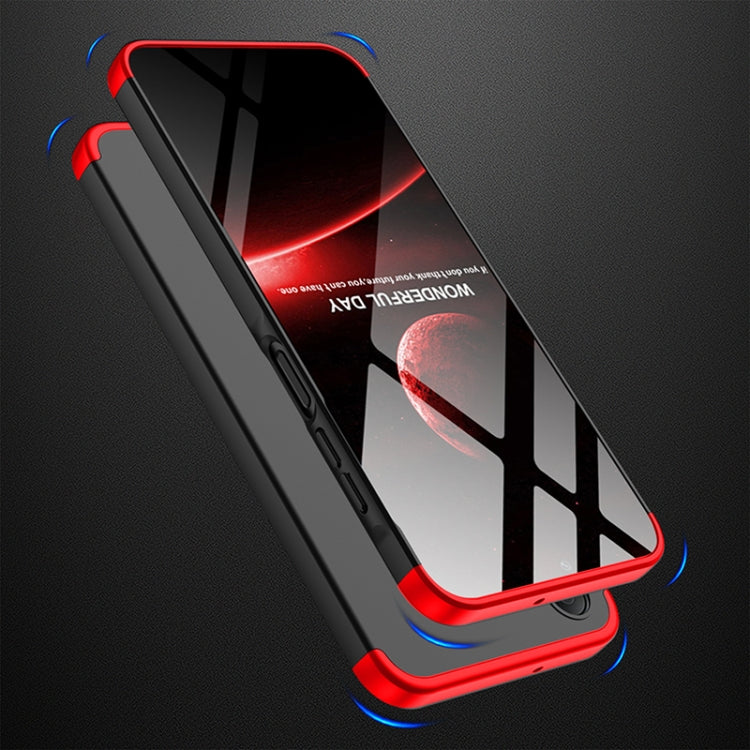 For Samsung Galaxy A25 4G GKK Three Stage Splicing Full Coverage PC Phone Case(Black Red) - Galaxy Phone Cases by GKK | Online Shopping South Africa | PMC Jewellery | Buy Now Pay Later Mobicred