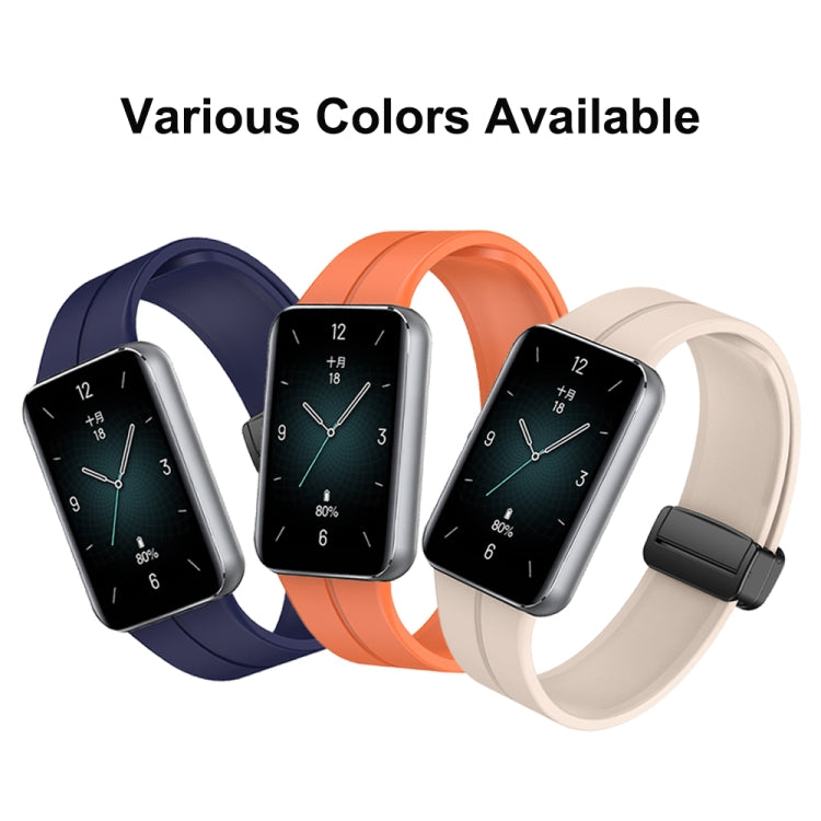 For Honor Band 9 Magnetic Folding Black Buckle Silicone Watch Band(Green) - free shipping - PMC TechLife - Order now!