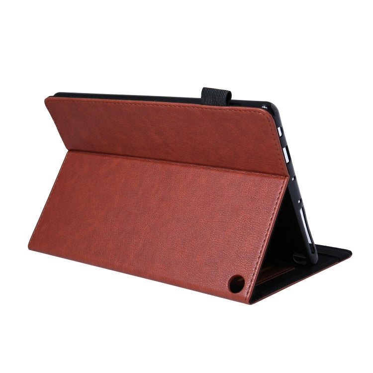 For Amazon Kindle Fire HD10 2021/2023 Extraordinary Series Smart Leather Tablet Case(Brown) - Amazon by PMC TechLife | Online Shopping South Africa | PMC TechLife | Buy Now Pay Later Mobicred