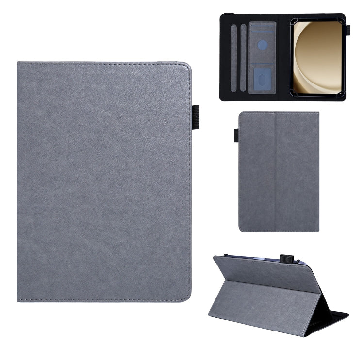 10 inch Extraordinary Series Leather Tablet Case(Grey) - 10 - 11 inch by PMC TechLife | Online Shopping South Africa | PMC TechLife | Buy Now Pay Later Mobicred