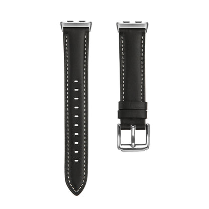 For Honor Band 9 Genuine Leather Watch Band(Black) - Watch Bands by PMC Jewellery | Online Shopping South Africa | PMC Jewellery