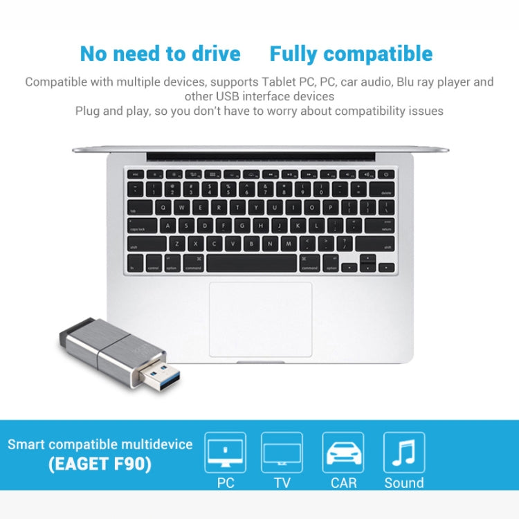 EAGET F90 16G USB 3.0 Interface Metal Flash U Disk - USB Flash Drives by EAGET | Online Shopping South Africa | PMC Jewellery | Buy Now Pay Later Mobicred