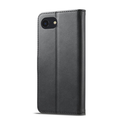 LC.IMEEKE Calf Texture Horizontal Flip Leather Case For iPhone 16e(Black) - iPhone 16e Cases by LC.IMEEKE | Online Shopping South Africa | PMC Jewellery | Buy Now Pay Later Mobicred