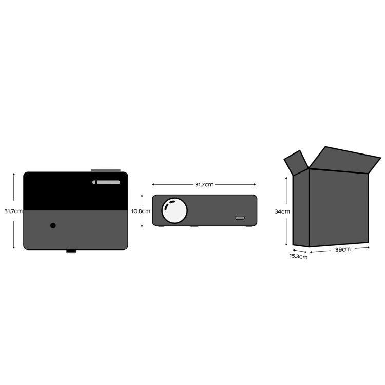 D4000 1080P HD Home Portable LED Projector(US Plug) - LED Projector by PMC TechLife | Online Shopping South Africa | PMC TechLife | Buy Now Pay Later Mobicred