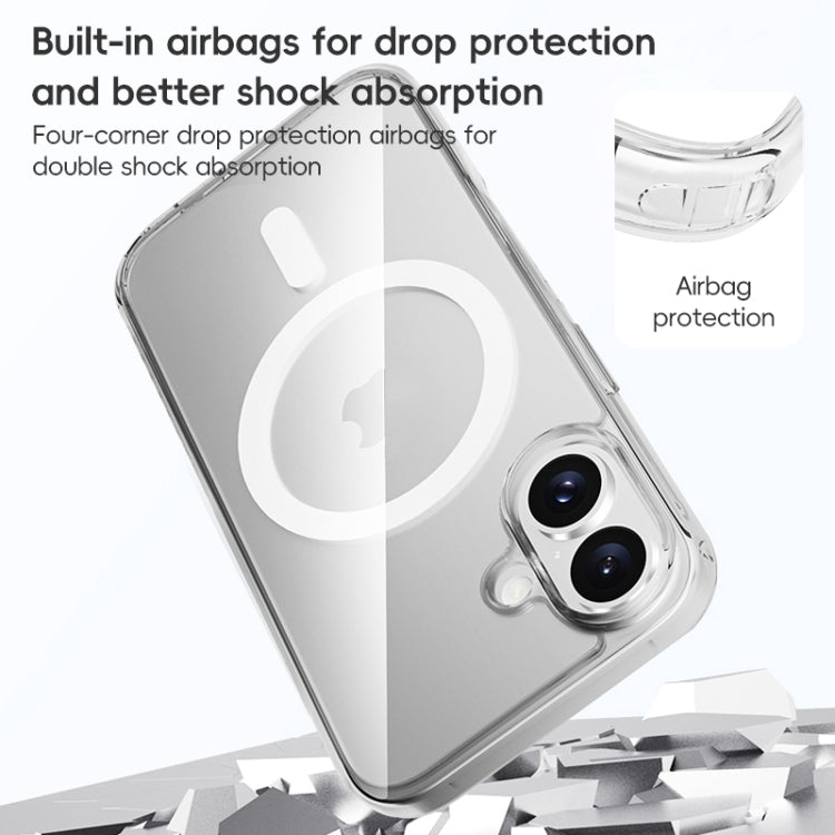 For iPhone 16 ZGA Magsafe Clear PC Hybrid TPU Phone Case(Transparent) - iPhone 16 Cases by ZGA | Online Shopping South Africa | PMC Jewellery | Buy Now Pay Later Mobicred