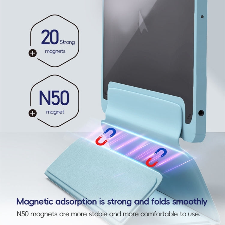 For iPad Pro 12.9 2022/2021/2020 ZGA Tri-Fold Voltage Smart Leather Tablet Case(Black) - free shipping - PMc TechLife - Order now!