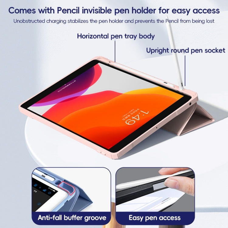 For iPad 10.2 2021/2020/2019 ZGA Tri-Fold Voltage Smart Leather Tablet Case(Black) - free shipping - PMc TechLife - Order now!