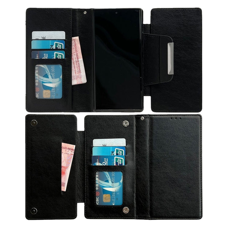 For Google Pixel 9 Pro XL Multifunctional 7-Card Wallet Leather Phone Case(Black) - Google Cases by PMC TechLife | Online Shopping South Africa | PMC TechLife | Buy Now Pay Later Mobicred