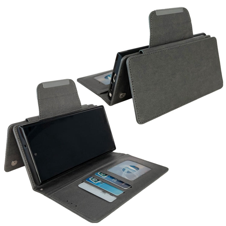 For Google Pixel 9 Pro XL Multifunctional 7-Card Wallet Leather Phone Case(Grey) - Google Cases by PMC TechLife | Online Shopping South Africa | PMC TechLife | Buy Now Pay Later Mobicred