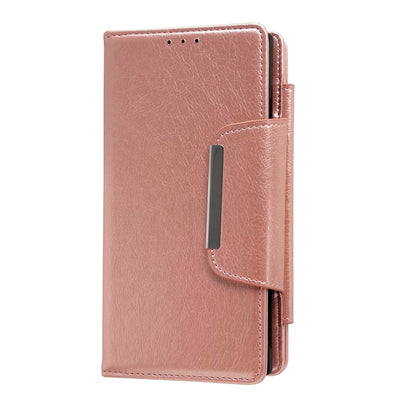 For Google Pixel 9 / Pixel 9 Pro Multifunctional 7-Card Wallet Leather Phone Case(Rose Gold) - Google Cases by PMC Jewellery | Online Shopping South Africa | PMC Jewellery | Buy Now Pay Later Mobicred