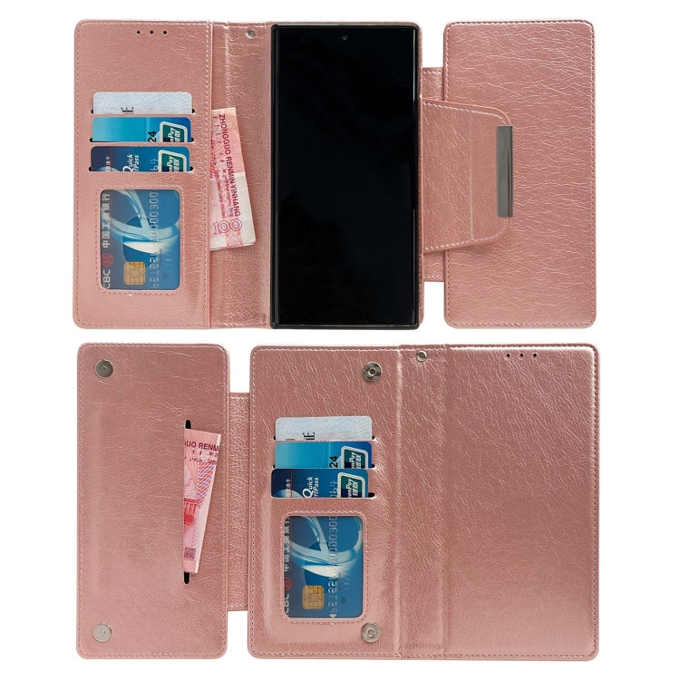 For Google Pixel 8 Multifunctional 7-Card Wallet Leather Phone Case(Rose Gold) - Google Cases by PMC TechLife | Online Shopping South Africa | PMC TechLife | Buy Now Pay Later Mobicred