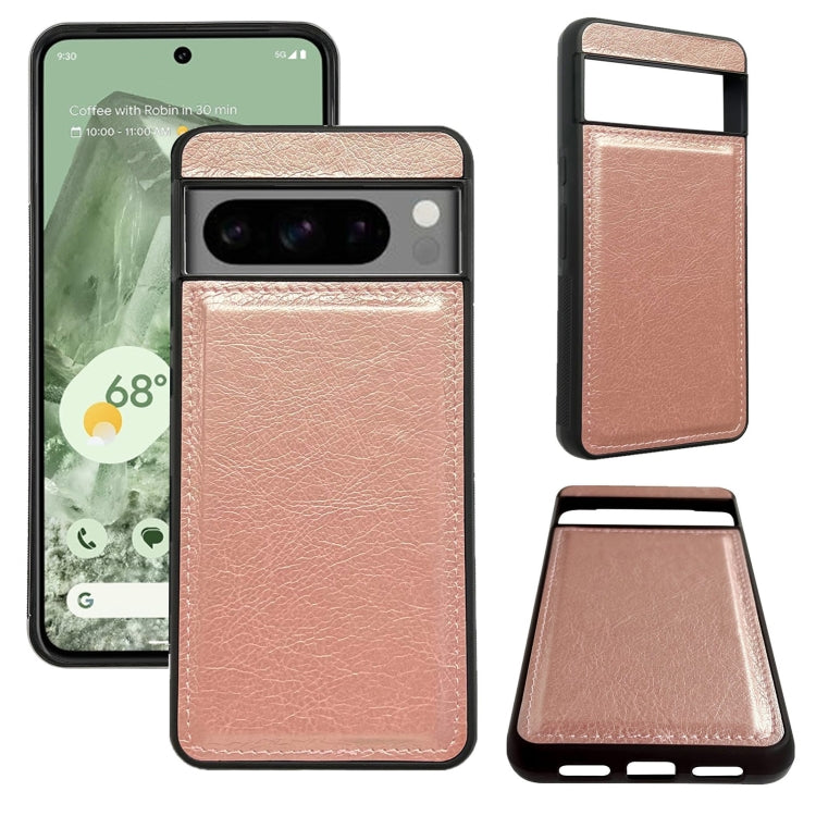 For Google Pixel 8 Multifunctional 7-Card Wallet Leather Phone Case(Rose Gold) - Google Cases by PMC TechLife | Online Shopping South Africa | PMC TechLife | Buy Now Pay Later Mobicred