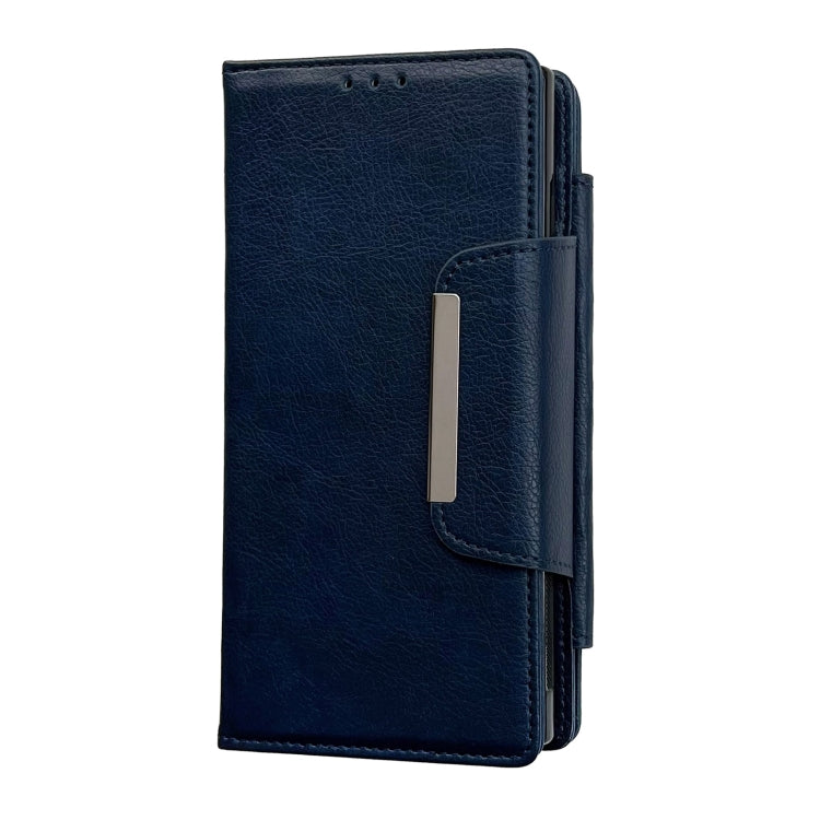 For Google Pixel 7 Multifunctional 7-Card Wallet Leather Phone Case(Royal Blue) - Google Cases by PMC TechLife | Online Shopping South Africa | PMC TechLife | Buy Now Pay Later Mobicred