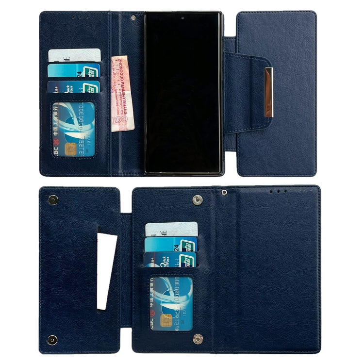 For Google Pixel 6a Multifunctional 7-Card Wallet Leather Phone Case(Royal Blue) - Google Cases by PMC TechLife | Online Shopping South Africa | PMC TechLife | Buy Now Pay Later Mobicred