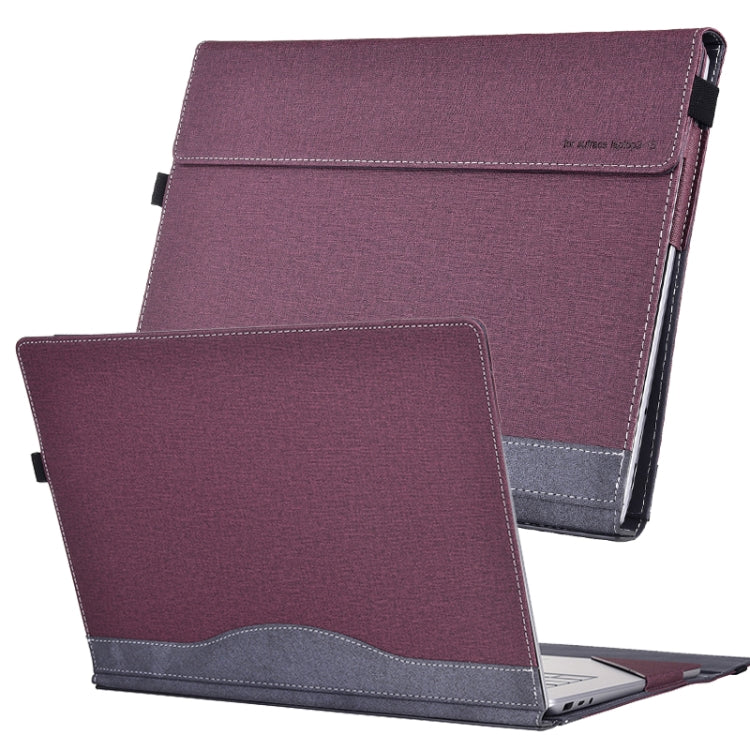 For Lenovo ThinkPad X1 Carbon Gen 9 Cloth Texture Laptop Leather Protective Case(Wine Red) - Other by PMC Jewellery | Online Shopping South Africa | PMC Jewellery | Buy Now Pay Later Mobicred