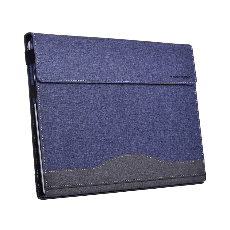 For Lenovo ThinkPad X1 Carbon Gen 9 Cloth Texture Laptop Leather Protective Case(Deep Blue) - Other by PMC Jewellery | Online Shopping South Africa | PMC Jewellery | Buy Now Pay Later Mobicred