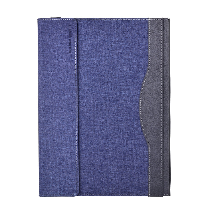 For Lenovo ThinkPad X1 Yoga Gen 8 14 inch Cloth Texture Laptop Leather Protective Case(Deep Blue) - Other by PMC Jewellery | Online Shopping South Africa | PMC Jewellery | Buy Now Pay Later Mobicred